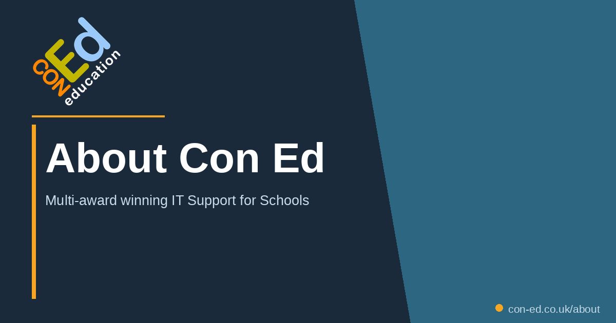 About Con Ed - School IT Specialists Since 1999